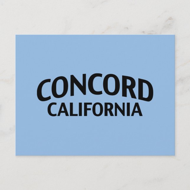 Concord California Postcard (Front)