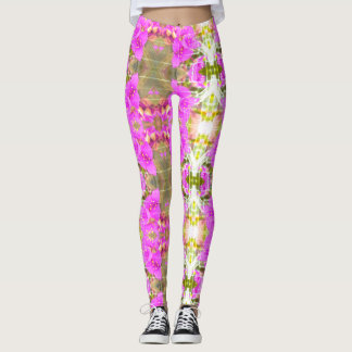 Concord Grape Tradescantia Flower lgngs [Vendredi] Leggings