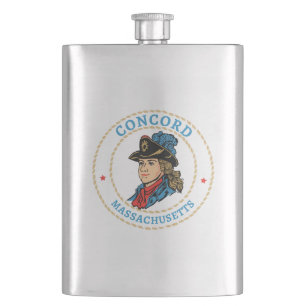 Concord Massachusetts Colonial Hip Flask