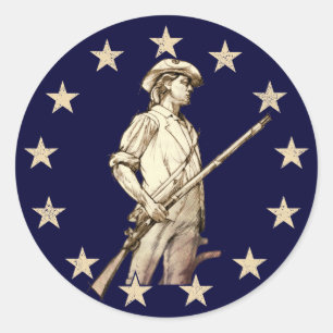 Concord Minuteman Classic Round Sticker