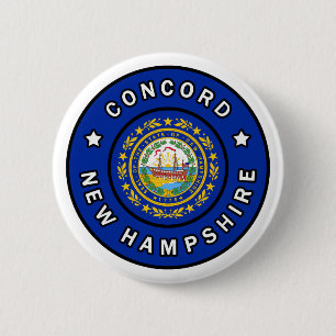 Concord New Hampshire 6 Cm Round Badge