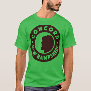 Concord New Hampshire Circle Brown T-Shirt