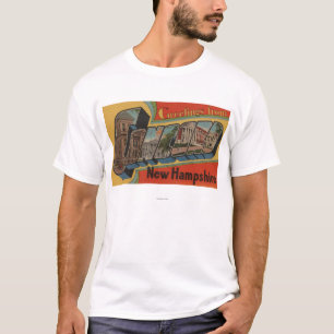 Concord, New Hampshire - Large Letter Scenes T-Shirt