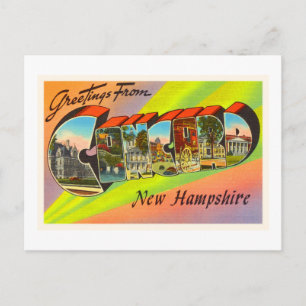 Concord New Hampshire NH Vintage Travel Souvenir Postcard
