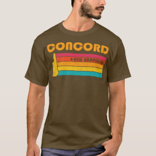 Concord New Hampshire Vintage Distressed Souvenir T-Shirt