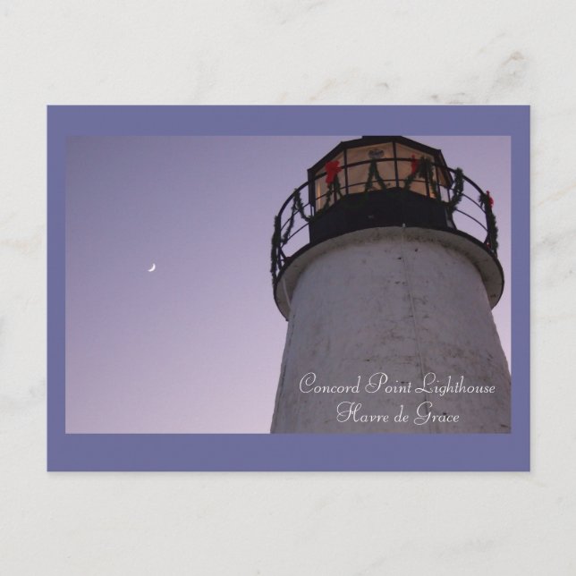 Concord Point Lighthouse, Havre de Grace Postcard (Front)