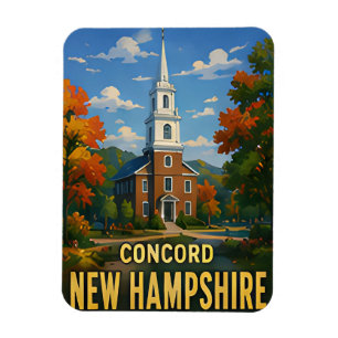 Concord United States American City Exploration ⛵ Magnet