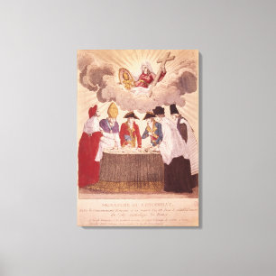 Concordat between Napoleon and Pope Pius VII Canvas Print