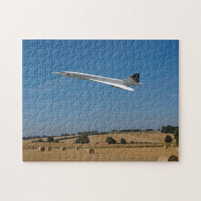 Concorde at Harvest Time Jigsaw Puzzle (Horizontal)