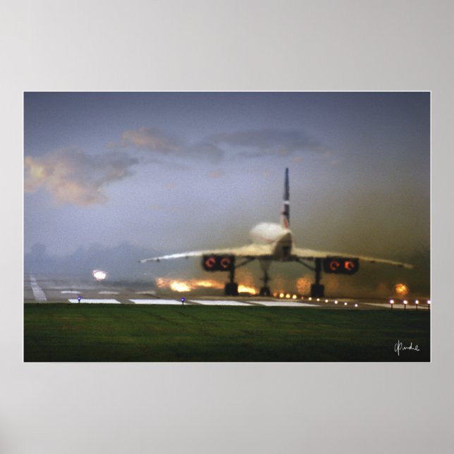 "Concorde Takeoff" Poster (Front)