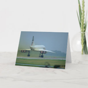 Concorde takes off, full afterburner card