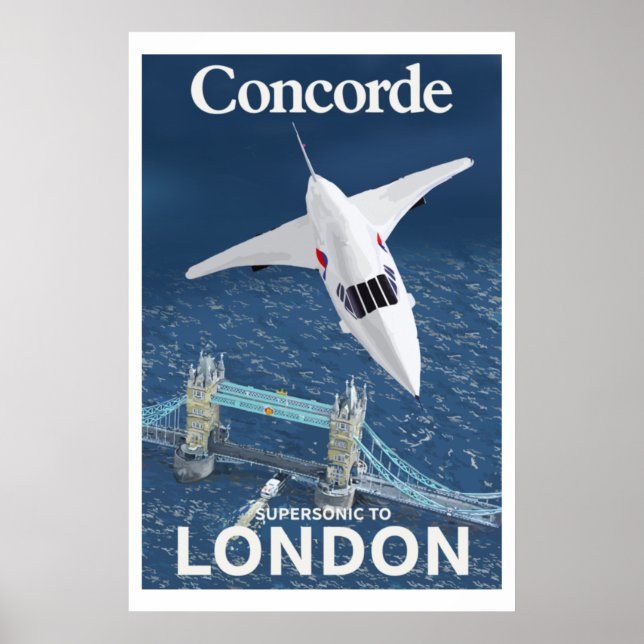 Concorde to London Poster (Front)