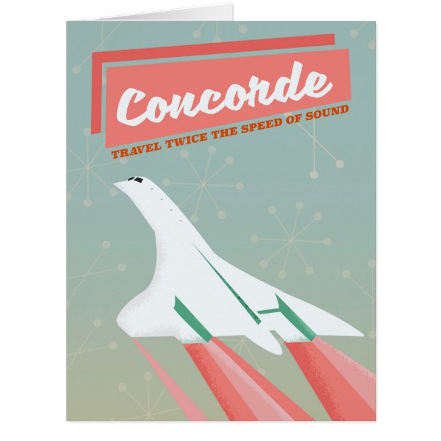Concorde vintage travel poster (Front)