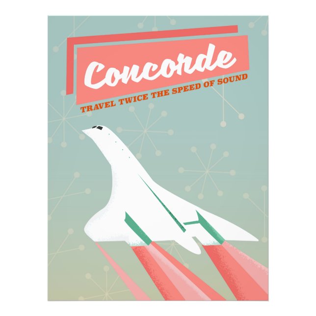 Concorde vintage travel poster (Front)