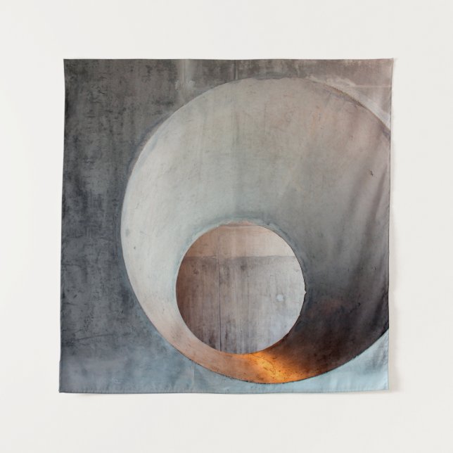 Concrete architecture hole wall tapestry (Front)