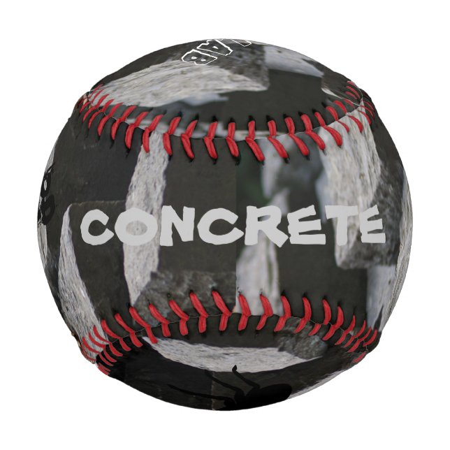 Concrete Black Spider Urban Gothic Artistic ... Baseball (Front)