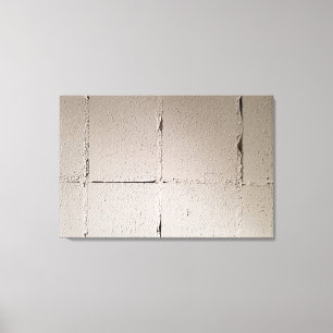 Concrete Block Wall for your own graffiti Canvas Print