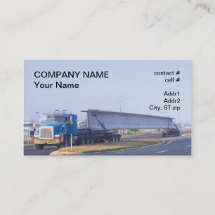 concrete bridge span transport business card