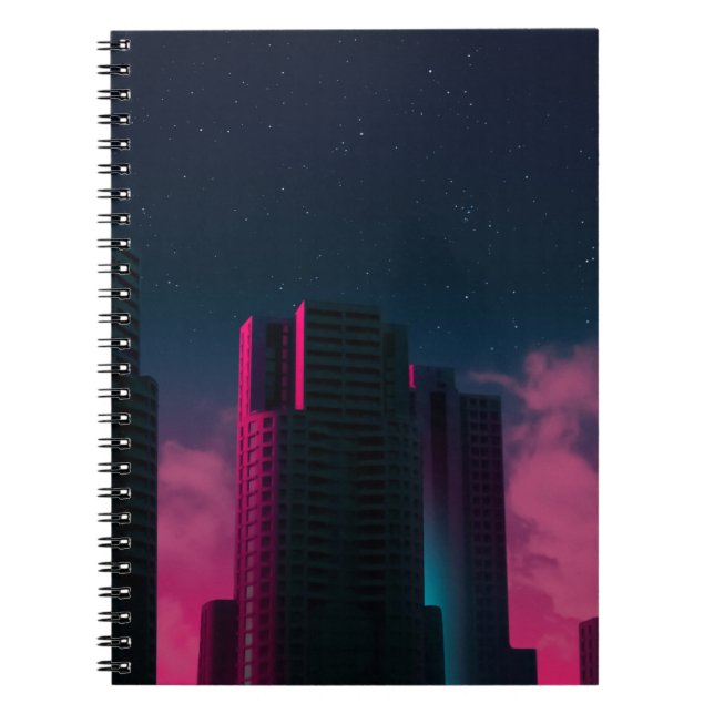 CONCRETE BUILDINGS NEAR WHITE CLOUDS NOTEBOOK (Front)