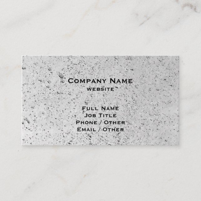 Concrete Business Card (Front)