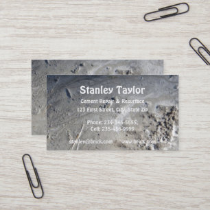 Concrete & Cement Solutions Custom Business Card