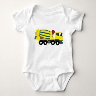 Concrete Cement Truck Construction Trucks Baby Bodysuit