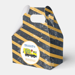 Concrete Cement Truck Construction Trucks Birthday Favour Box