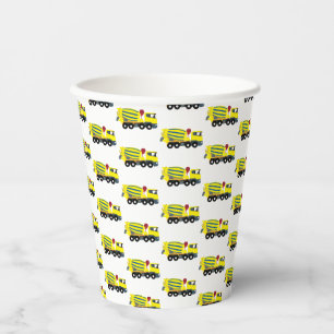 Concrete Cement Truck Construction Trucks Paper Cups