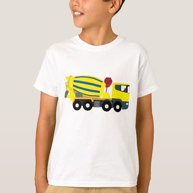 Concrete Cement Truck Construction Trucks T-Shirt (Front)