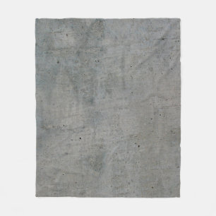 Concrete cement wall gray texture fleece blanket