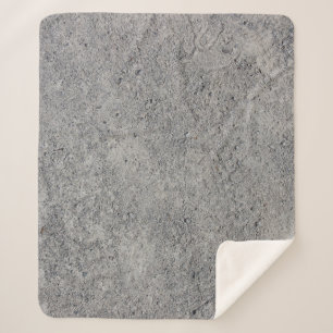 Concrete cement wall gray texture sherpa blanket