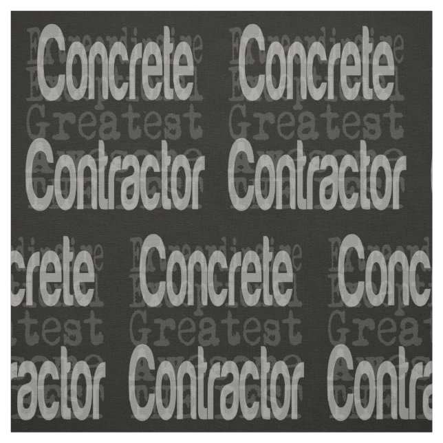 Concrete Contractor Extraordinaire Fabric (Swatch)