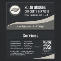 Concrete Contractor QR Code Professional
