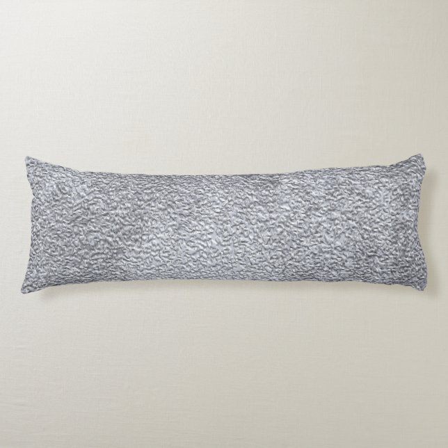 Concrete dark grey Stone Wall Texture Pattern Body Cushion (Front)