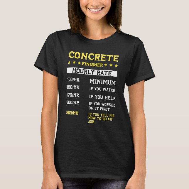 Concrete Finisher Machine Cement Mixer Truck Drive T-Shirt (Front)