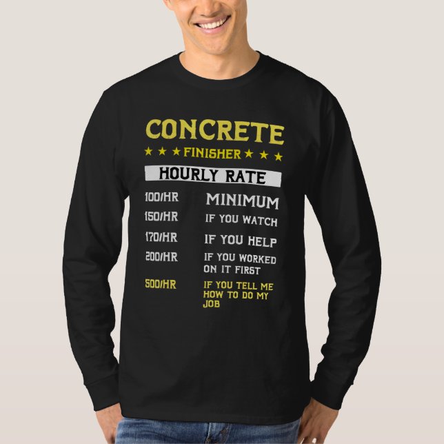 Concrete Finisher Machine Cement Mixer Truck Drive T-Shirt (Front)