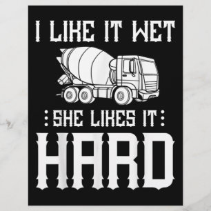 Concrete Finisher Worker Cement Mixer Truck Driver Flyer