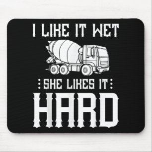 Concrete Finisher Worker Cement Mixer Truck Driver Mouse Pad