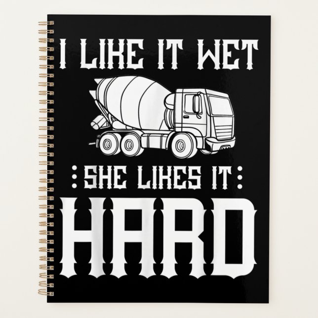 Concrete Finisher Worker Cement Mixer Truck Driver Planner (Front)