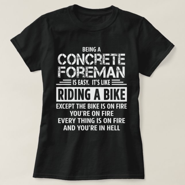 Concrete Foreman T-Shirt (Design Front)