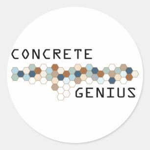 Concrete Genius Classic Round Sticker