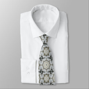 Concrete Grey Star Neck Tie