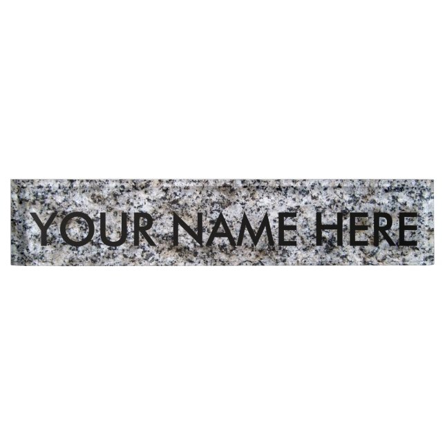 CONCRETE IN THE SECOND DEGREE: THE GRANITE WALL! NAMEPLATE (Front)