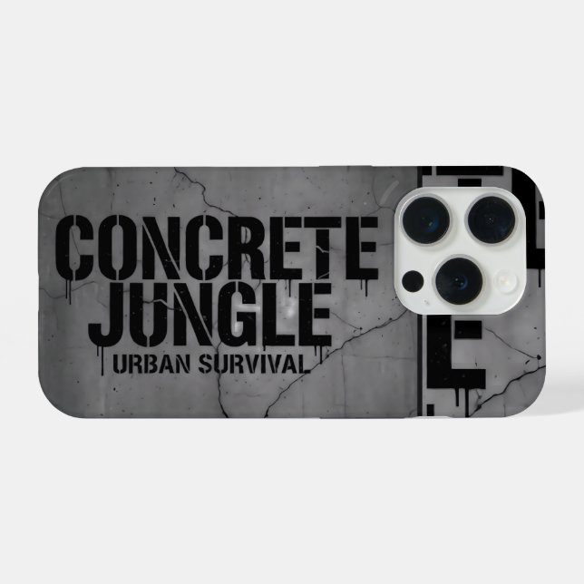 Concrete Jungle iPhone Case (Back Horizontal)