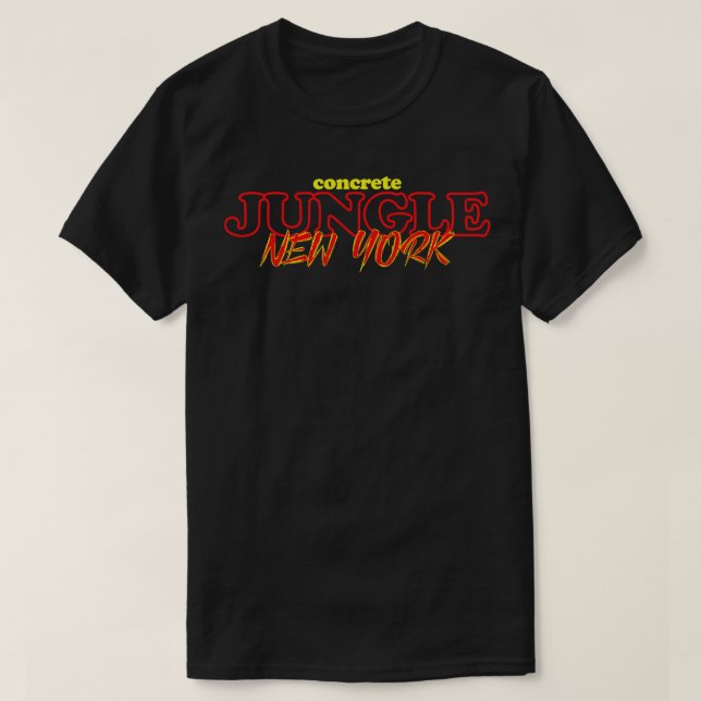 Concrete Jungle New York T-Shirt (Design Front)