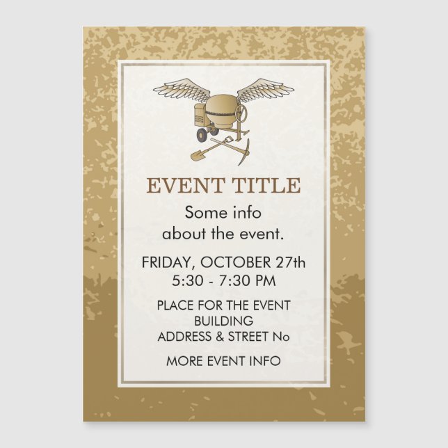 Concrete mixer beige (Front)