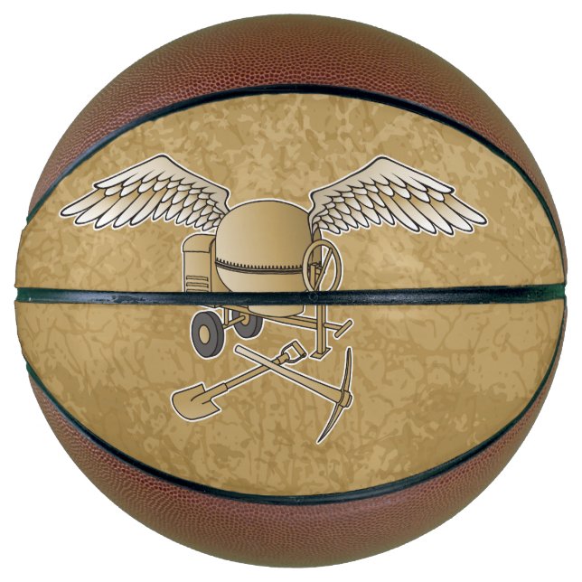 Concrete mixer beige basketball (Front)