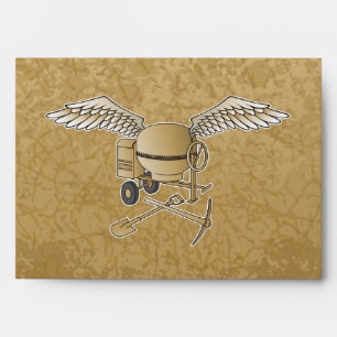 Concrete mixer beige envelopes