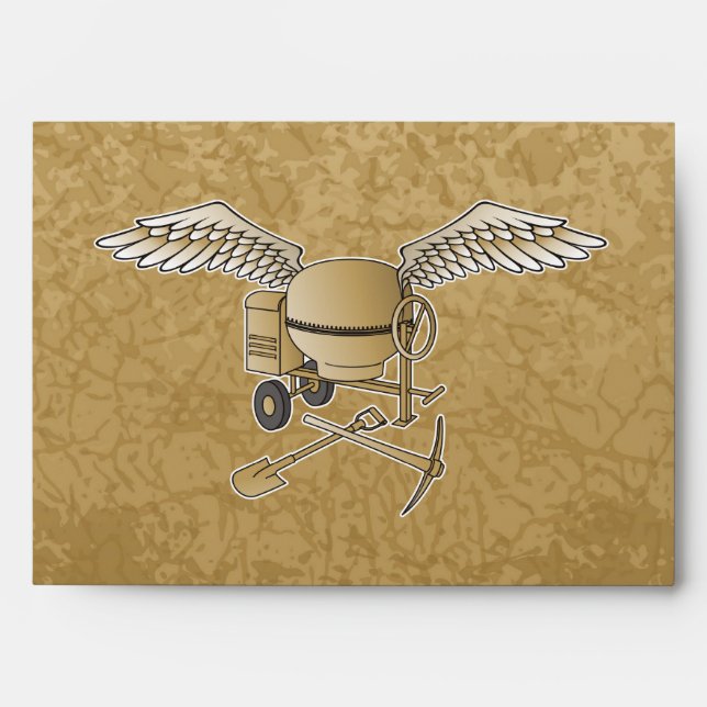 Concrete mixer beige envelopes (Front)