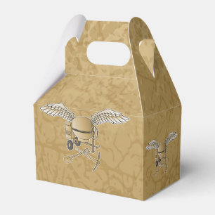 Concrete mixer beige favour box